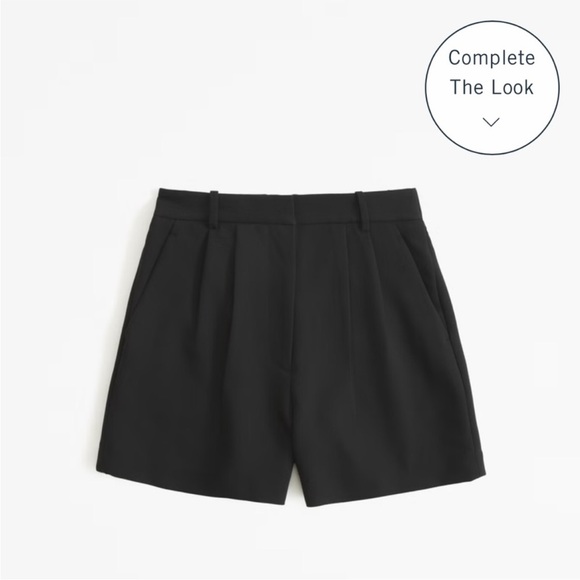 Abercrombie Sloane Tailored Short Black Size Large - Picture 4 of 5